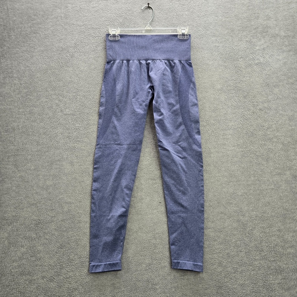 NVGTN Women Activewear Pants Small Blue Leggings Mid Rise 25 in Inseam